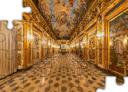 Włochy, Florencja, Pałac, Medyceuszy, Medici Riccardi, Komnata, Wnętrze