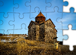 Wzniesienie, Kościół Sewanawank, Trawa, Sevan, Armenia