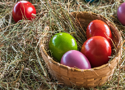 Wielkanoc, Jajka, Kolorowe