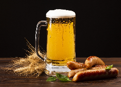 Kufel, Piwo, Kłosy, Kiełbaski