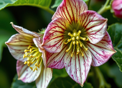 Kwiaty, Ciemierniki, Pręciki, Liście, Grafika AI