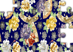 Kwiaty, Ornament, 2D