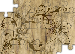 Papier, Pergamin, Kwiaty, 2D