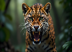 Lampart, Otwarta, Paszcza