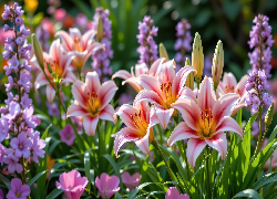 Kwiaty, Lilie, Grafika AI