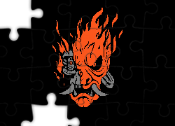 Logo, Samuraj, Gra, Cyberpunk 2077