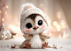 Mały, Pingwin, Czapka