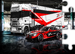 Ciężarówka, Czerwony, Mercedes-AMG GT3