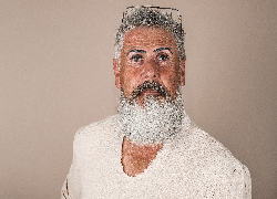 Mężczyzna, Broda, Wąsy, Okulary