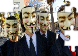 Mężczyźni, Maski, Anonymous, Maska Guya Fawkesa