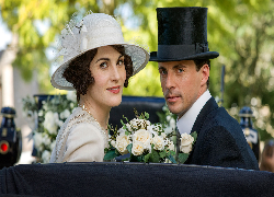 Serial, Downton Abbey, Aktorka, Michelle Dockery, Aktor, Matthew Goode