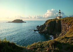 Morze, Wybrzeże, Latarnia morska, Klif