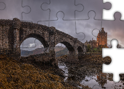 Szkocja, Most, Rzeka, Zamek, Eilean Donan