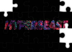 Napis, HyperBeast, Grafika, Czarne tło