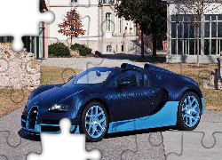Niebieski, Bugatti Veyron Grand Sport Vitesse, Kabriolet