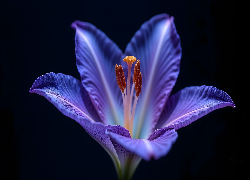 Kwiat, Makro, Przyroda, Niebieski