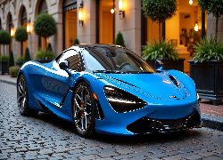 Niebieski, Samochód, McLaren