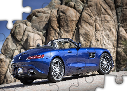Niebieski, Mercedes-AMG GT, Roadster