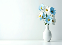 Kwiat, Biały, Wazon