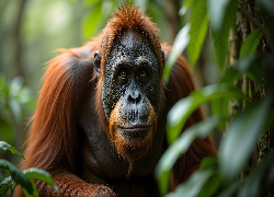 Małpa, Orangutan, AI