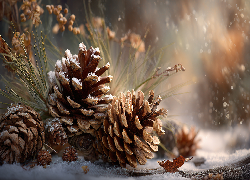 Szyszki, Sosna, Grafika AI