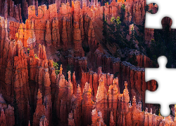 Kanion, Skały, Park Narodowy Bryce Canyon, Utah, Stany Zjednoczone