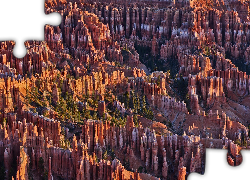 Skały, Kanion, Park Narodowy Bryce Canyon, Stan Utah, Stany Zjednoczone