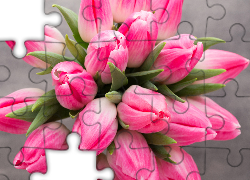 Tulipany, Bukiet, Różowe