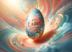 Wielkanoc, Jajko, Pastelowe, Pisanka, Napis, Grafika