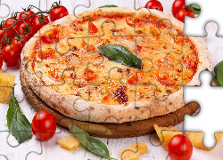 Pizza, Pomidorki, Deska