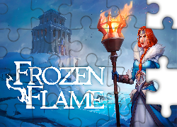 Frozen Flame, Postać, Znicz, Zima, Budowla, Plakat