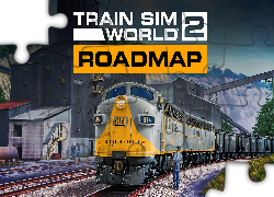 Gra, Train Sim World 2 Roadmap, Pociąg, Towarowy, Stacja, Tory