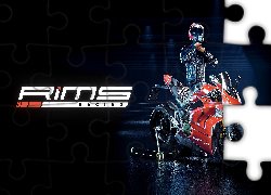 Gra, Rims Racing, Motocykl, Ducati, Motocyklista