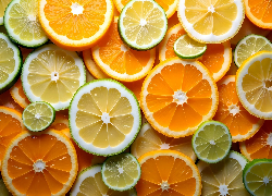 Plasterki, Pomarańcza, Cytryna, Limonka