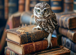 Sowa, Pójdźka, Książki, AI