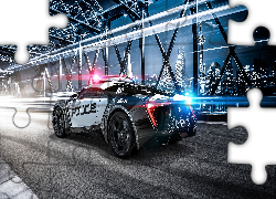 Samochód policyjny, Lykan HyperSport, Most