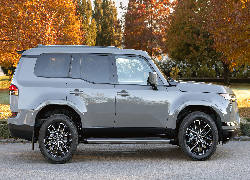 Popielaty, Lexus GX, Bok