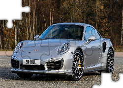Porsche 911 Turbo, Coupe, Srebrny