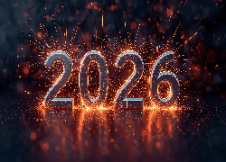 Nowy Rok, 2026, Fajerwerki, Grafika