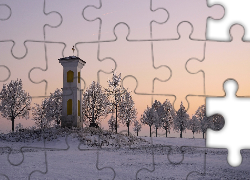 Zima, Kapliczka, Drzewa