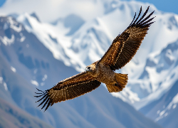 Ptak, Rozpostarte, Skrzydła, Lot