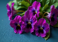 Kwiaty, Purpurowe, Fiołki afrykańskie, Sępolia
