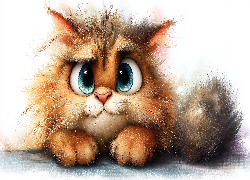 Rudy, Kot, Grafika AI