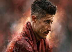 Robert Lewandowski, Piłkarz, Grafika AI