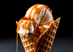 Lody, Waniliowe, Karmel, Wafel, AI