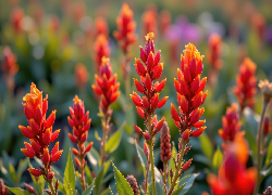 Czerwone, Kwiaty, Zbliżenie