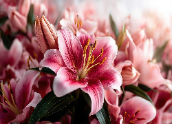 Biało-różowa, Lilia