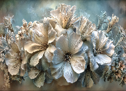 Rozwinięte, Kwiaty, Grafika AI