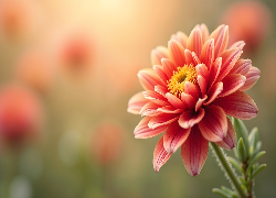 Rozkwitnięty, Kwiat, Rozmyte tło