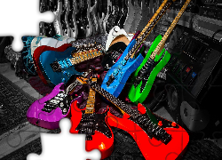 Kolorowe, Gitary, Elektryczne
